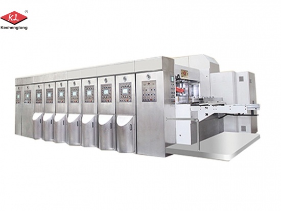 macchina da stampa flessografica automatica a 2 colori in cartone ondulato